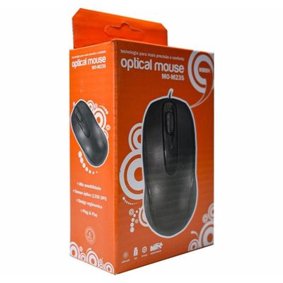 Mouse Usb Kmex Mo-m235 Usb Preto 1200dpi