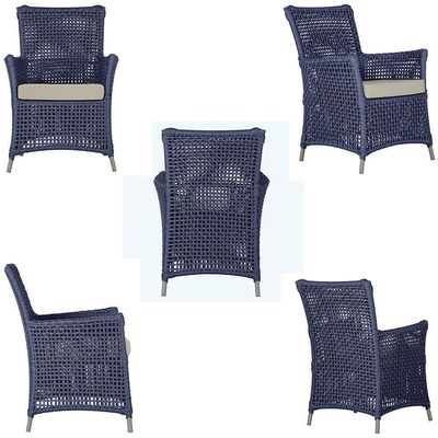 Poltronas Igapó Alumínio Pintura Fendi Corda Náutica E7 Azul