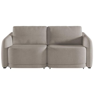 Sofá Cama Casal Para Sala 176cm Polska K04 Bouclê Bege Escuro - Mpozenato