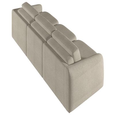 Sofá Cama Casal Para Sala 276cm Polska K04 Bouclê Bege - Mpozenato