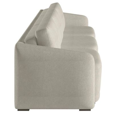 Sofá Cama Casal Para Sala 246cm Polska K04 Bouclê Bege - Mpozenato