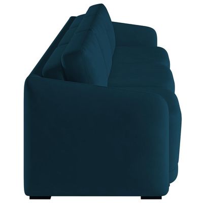 Sofá Cama Casal Para Sala 306cm Polska K04 Veludo Azul - Mpozenato