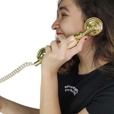 Gancho Monofone Vintage Microfone Rj11 Telefone Fixo Casa De