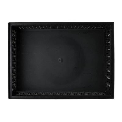 Cesto Organizador Preto Crippa Retangular Grande Brinquedos Closet Banheiro Lavanderia