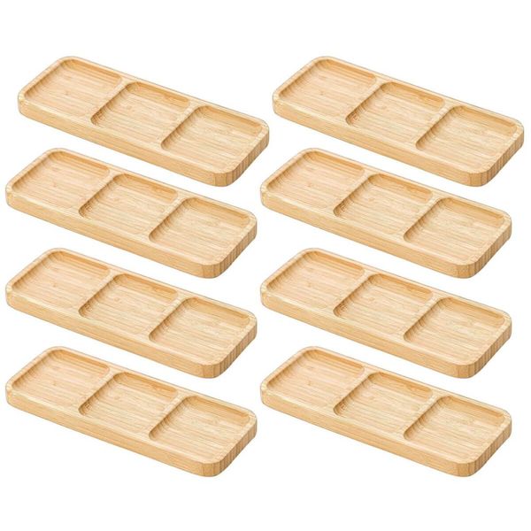 8 Petisqueiras Bambu 25x10cm Eventos Bar Restaurantes 3 Divi