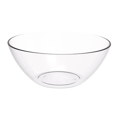Tigela Pequena Transparente Crippa Travessa Redonda 2,3L Servir Salada Sobremesa