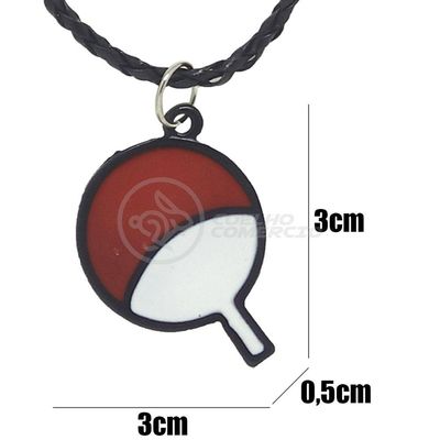 Colar Cordão Naruto Logo Itachi Tsunade Sharingan Clã Uchiha