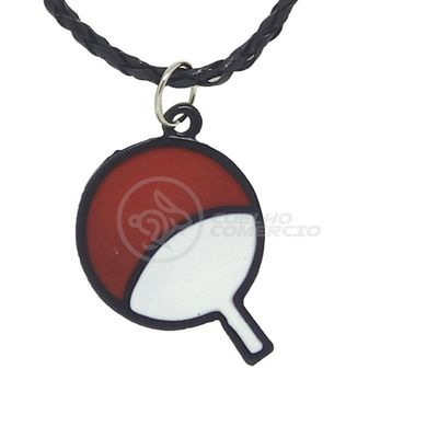 Colar Cordão Naruto Logo Itachi Tsunade Sharingan Clã Uchiha