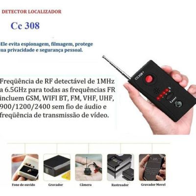 Detector Localizador Cc308 De Cameras Escutas Grampos Oculto
