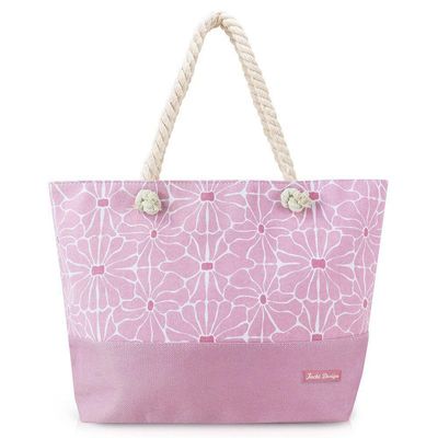 Kit Bolsa De Praia + Necessaire Rosa