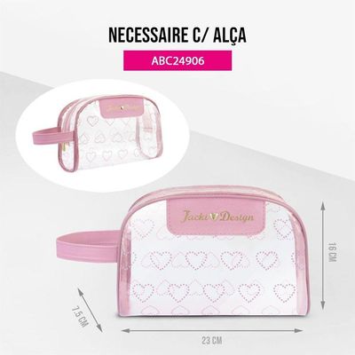 Kit Bolsa De Praia + Necessaire Rosa