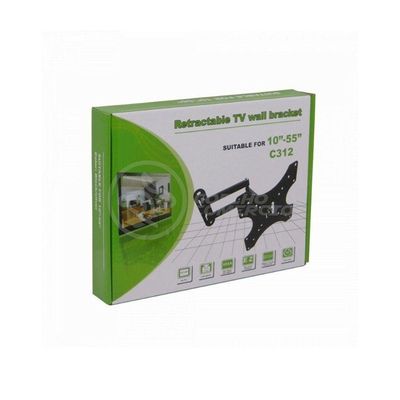 Suporte De Tv C312 Articulado 150 Graus Para Monitores Tvs 3d Plasma Lcd E Led De 48" Suporta 30 Kg