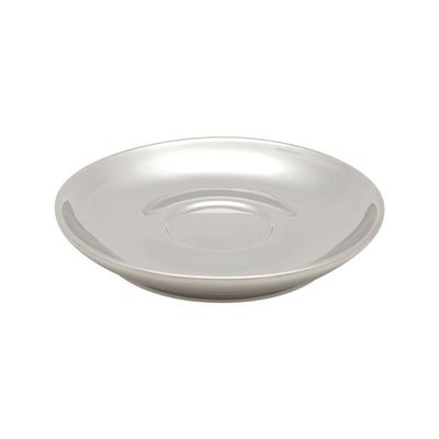 Conjunto 6 Xícaras De Café Com Pires De Porcelana E Suporte Versa Branco-prata 90ml - Wolff