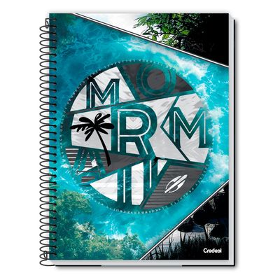 Caderno Universitário Masculino Mormaii 1 Matéria 80 Folhas Credeal