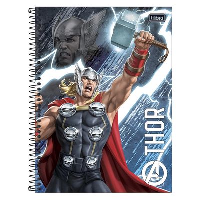 Caderno Universitário Vingadores 1 Matéria 80 Folhas Tilibra