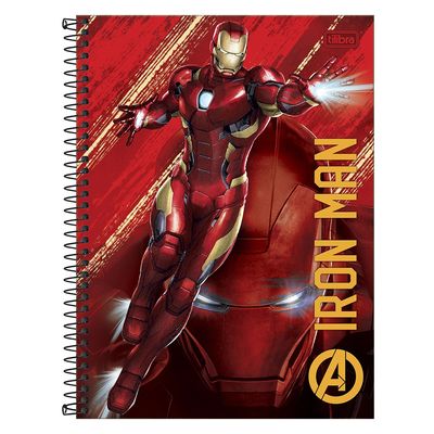 Caderno Universitário Vingadores 1 Matéria 80 Folhas Tilibra