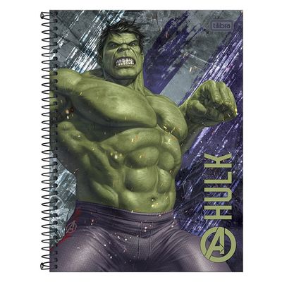 Caderno Universitário Vingadores 1 Matéria 80 Folhas Tilibra