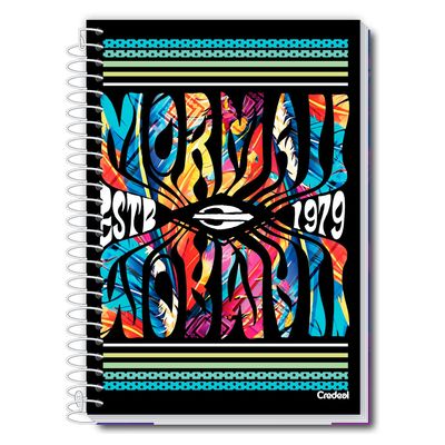 Caderno Universitário Feminino Mormaii 1 Matéria 80 Folhas Tilibra