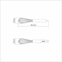 Batedor Tramontina Marffim Em Aço Inox 42 Cm Tramontina