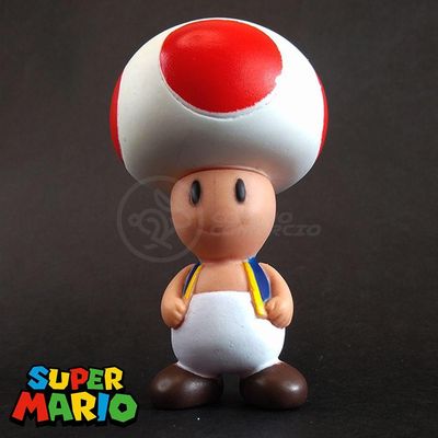 Brinquedo Boneco Action Figure Universo Mario + Caneca 350Ml