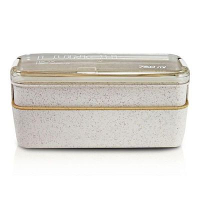Pote Marmita Ecológica De 2 Andares 750ml Jacki Design Creme