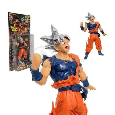 Boneco Goku Instinto Superior Branco Dragonball Z Super 20Cm