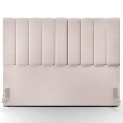 Kit Cabeceira Cama Box Casal King 195cm Com Calçadeira Baú Dália W01 Linho Cru - Lyam