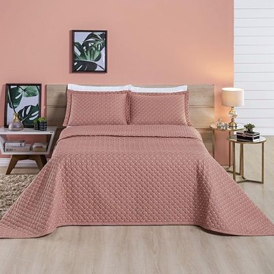 Cobre Leito 200 Fios King Ravena 03 Peças - Rose