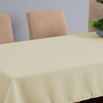 Toalha De Mesa Basic 1 Peça 2,00m X 1,40m 6 Lugares 100% Poliéster Tecido Oxford - Palha