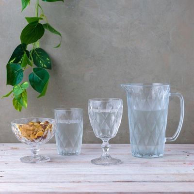 Jarra De Vidro Para água/suco Diamonds 1 L Lyor