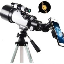 Telescópio Astronômico Refrator 400x70 Alumínio Com Tripé 120cm Lorben