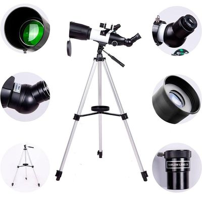 Telescópio Astronômico Refrator 400x70 Alumínio Com Tripé 120cm Lorben