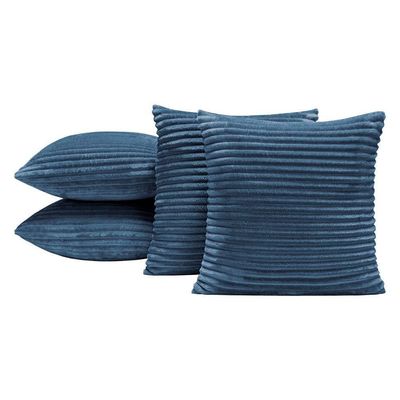 Capas De Almofadas Velvet Bariloche 45x45cm 04 Peças - Marinho