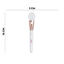 Pincel Rose Gold De Silicone Para Bases E Máscaras Ricca