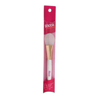 Pincel Rose Gold De Silicone Para Bases E Máscaras Ricca