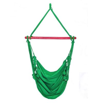 Cadeira Rede Balanço De Teto Suspensa Várias Cores Cor:Verde Bandeira