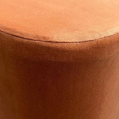 Puff Banqueta Decorativa Pés Palito 2 Unidades Veludo Terracota Ravena Shop Jm