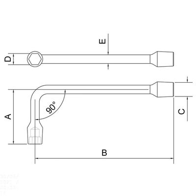 Chave Biela 5/8" Tramontina Pro Formato Em L Tramontina