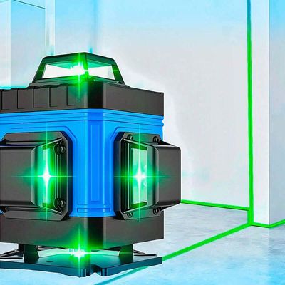 Nível A Laser Com Tripé 16 Linhas Profissional Com Ajuste Fino E Tripé De 80cm