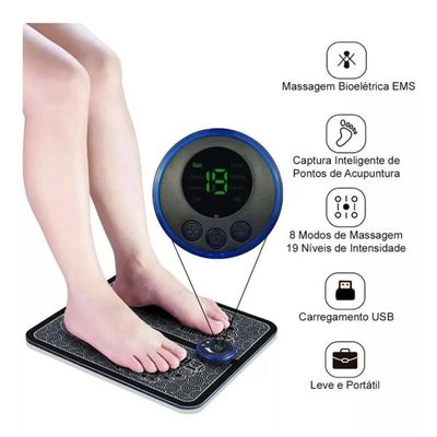 Máquina De Massagem Eletromagnética Para Pés E Pernas Relaxamento Profundo