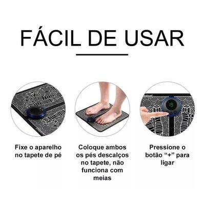 Máquina De Massagem Eletromagnética Para Pés E Pernas Relaxamento Profundo