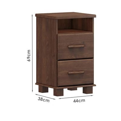 Kit 02 Mesas De Cabeceira Madeira Maciça 44 Cm 2249 Cafe Milani Store