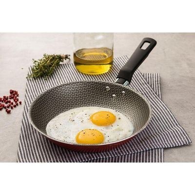 Frigideira Loreto Alumínio Antiaderente Starflon Cabo Baquelite 20cm 0,8l Vermelho