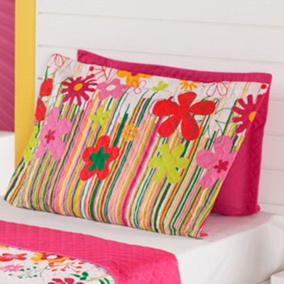 Kit Coordenado Cobre Leito Com Lençol Solteiro Alegria Pink 100% Poliéster