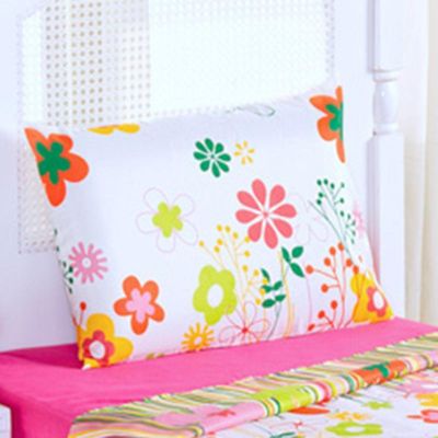 Kit Coordenado Cobre Leito Com Lençol Solteiro Alegria Pink 100% Poliéster