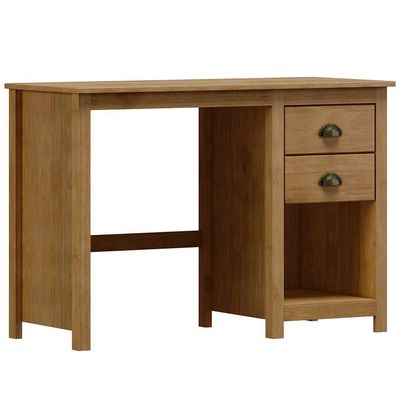 Mesa Escrivaninha Madeira Maciça 110 Cm 9138 Freijo Milani Store