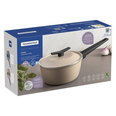 Panela Tramontina Spezia Induction Alumínio Antiaderente Starflon Excellent Areia 20 Cm Tramontina