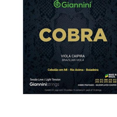 Encordoamento Para Viola Gesvl Serie Cobra Aco Leve Giannini