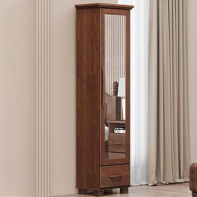 Sapateira 1 Porta Espelho Madeira Maciça 194x47 Cm 2255 Cafe Milani Store Cafe