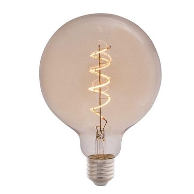 Lâmpada Led De Filamento Espiral Tramontina G125 4 W 2200 K Luz Amarela âmbar Tramontina